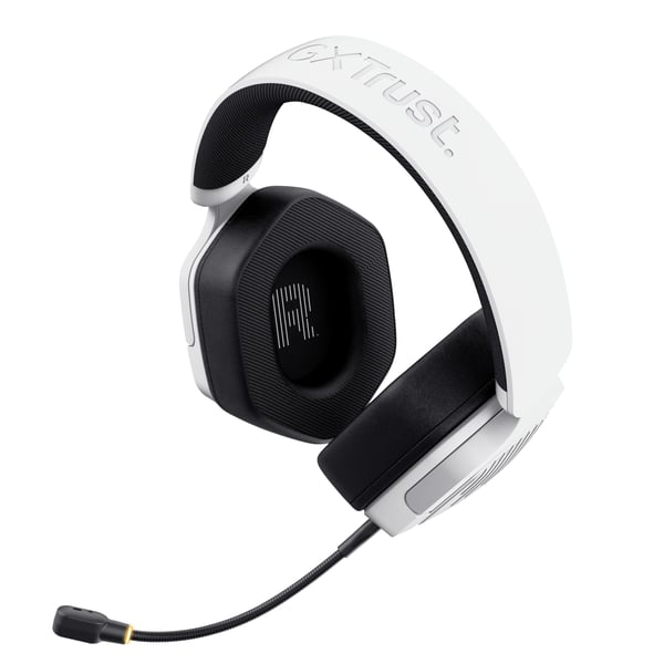 Trust GXT 493W Carus Headset Kabel & Trådlös Huvudband, Hjälm Spela USB Type-C / USB Type-A Bluetooth Vit
