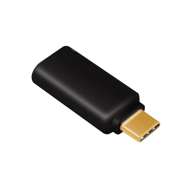 LogiLink UA0356 kabel kønsskifter USB-C 3.5 mm Sort