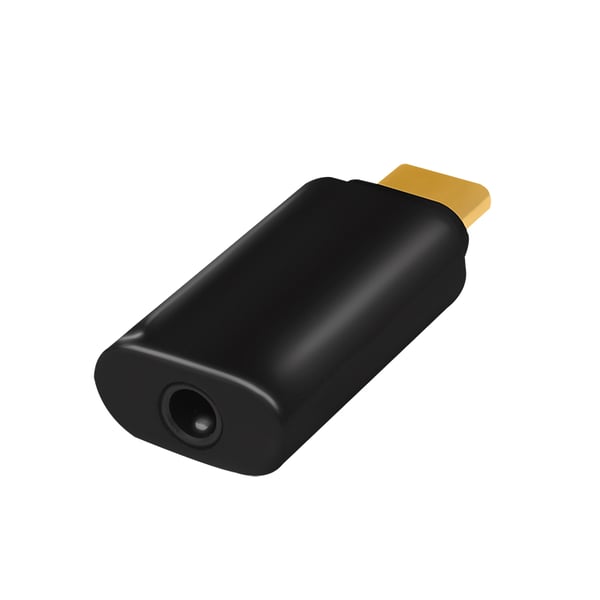 LogiLink UA0356 kabel kønsskifter USB-C 3.5 mm Sort