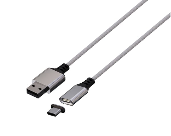Konix 61881112604 USB-kablar 3 m USB A USB C Vit