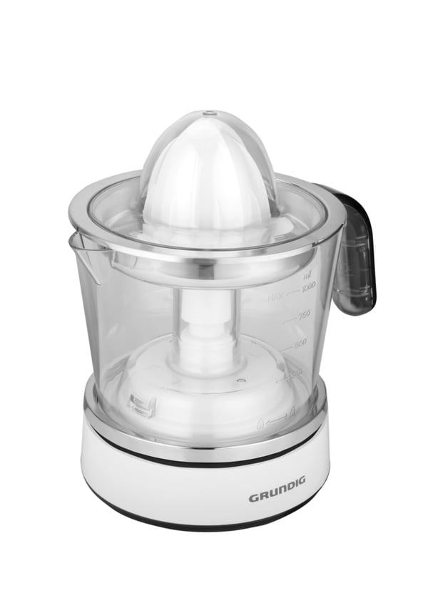 Grundig CJ 6840 elektrisk citruspress 1 l 40 W Silver, Vit
