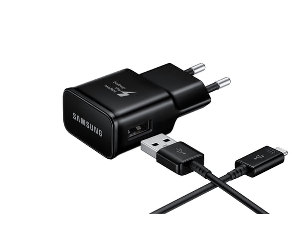 Samsung EP-TA20EBENGEU mobiililaitteen laturi Universaali Musta AC Pikalataus Sisätila