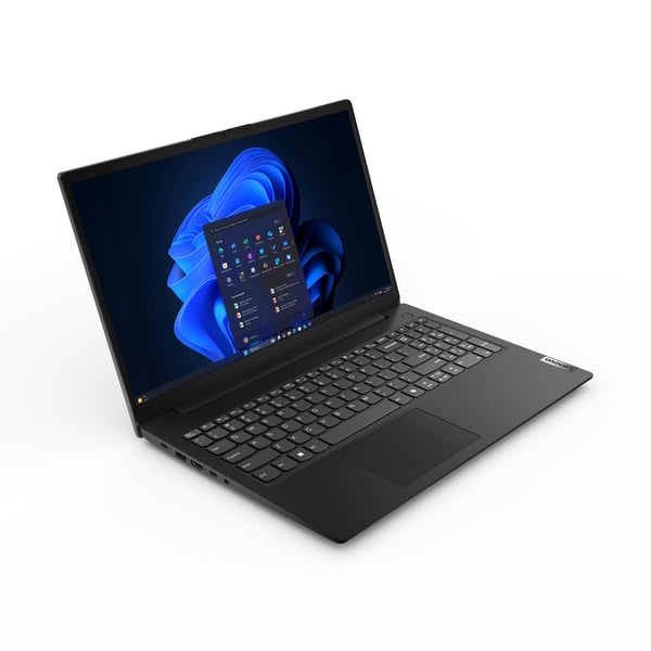 Lenovo V15 G7 IWC Intel Core 5 320 Kannettava tietokone 39,6 cm (15.6") Full HD 16 GB DDR5-SDRAM 512 GB SSD Wi-Fi 6 (802.11ax) Windows 11 Pro Musta Saksa