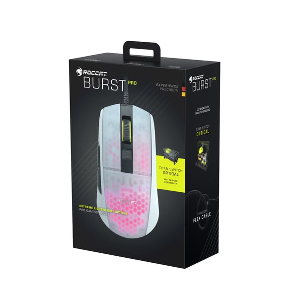 ROCCAT Burst Pro hiiri Pelaaminen Oikeakätinen USB A-tyyppi Optinen 16000 DPI