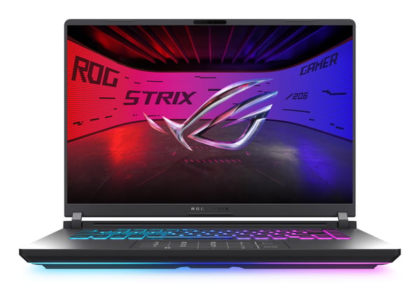 ASUS ROG Strix G16 G615LM-DRTS308W kannettava tietokone Intel Core Ultra 9 290HX Plus 40,6 cm (16") WQXGA 32 GB DDR5-SDRAM 1 TB SSD NVIDIA GeForce RTX 5060 Wi-Fi 7 (802.11be) Windows 11 Home Musta, Harmaa