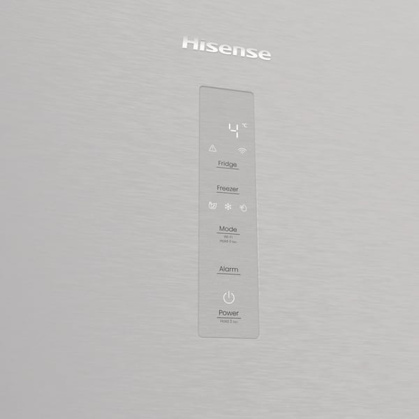Hisense RB5P410SACA Fristående 413 l Grå, Rostfritt stål, Mörkgrå
