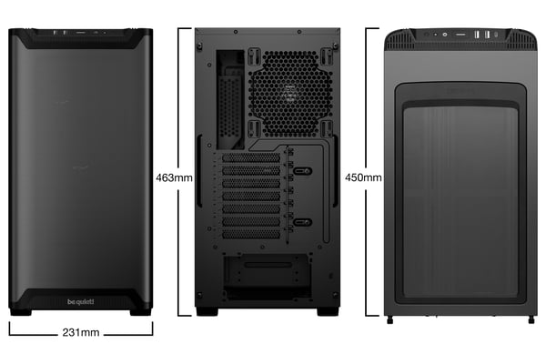 be quiet! PURE BASE 501 Airflow Black Midi Tower Sort
