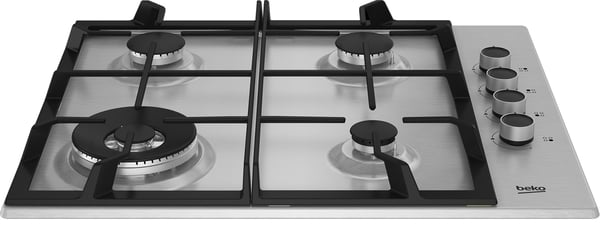 Beko HIBW64125SX kogeplade Rustfrit stål Indbygget 61 cm Gaskomfur 4 zone(s)