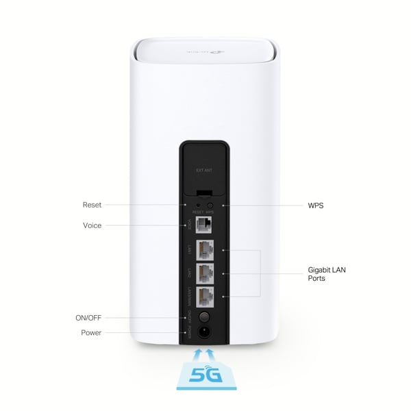 TP-Link NX510v langaton reititin Gigabitti Ethernet Kaksitaajuus (2,4 GHz/5 GHz) 5G Valkoinen