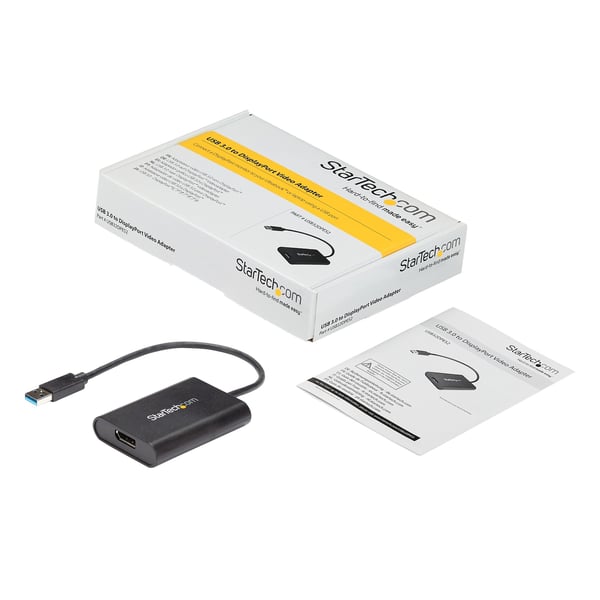 StarTech.com USB32DPES2 USB grafisk adapter 3840 x 2160 pixel Sort