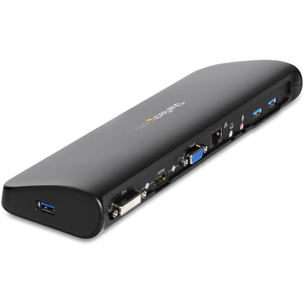 StarTech.com USB3SDOCKHDV USB Dockingstation, USB 3.0, dubbla skärmar, HDMI&reg; & DVI/VGA, RJ45 Ethe