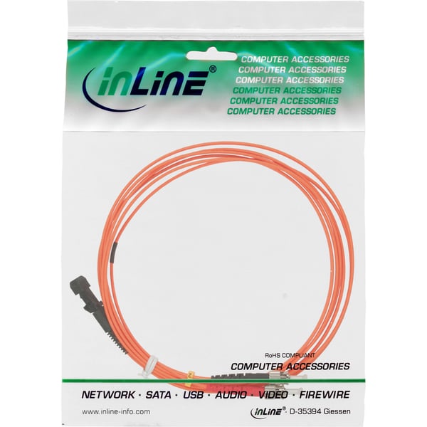 InLine 87352 InfiniBand og fiberoptisk kabel 2 m ST Orange