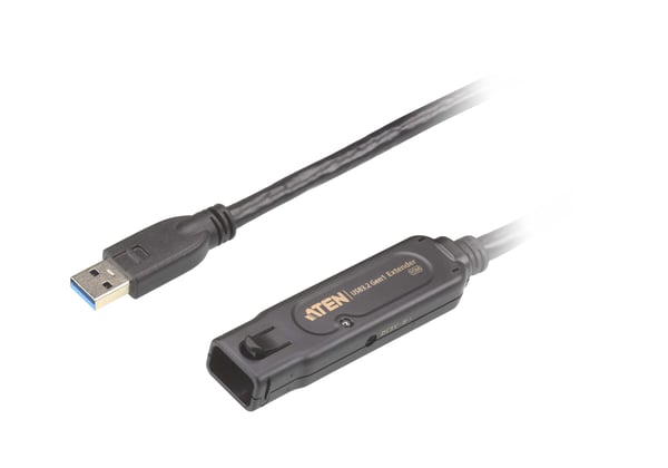 ATEN UE3315A-AT-G USB-kabel USB 3.2 Gen 1 (3.1 Gen 1) 15 m USB A 5 Gbit/sek. Sort