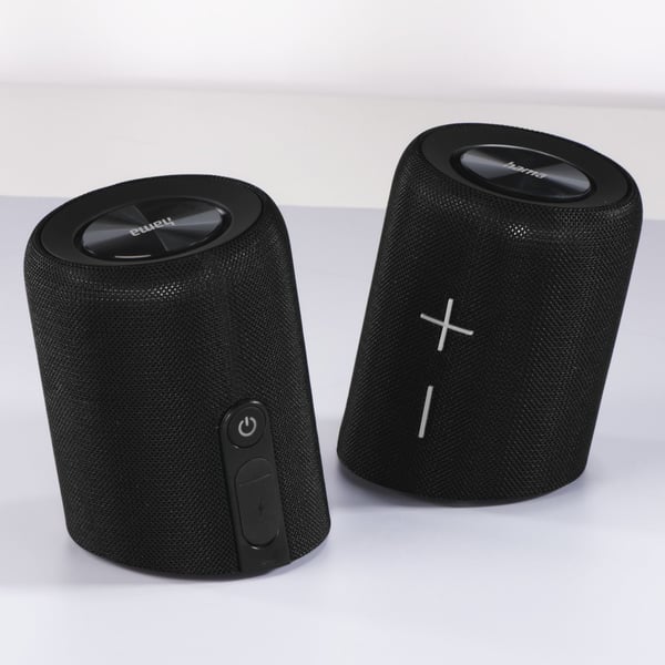 Hama Twin 3.0 Bærbar stereohøjttaler Sort 30 W