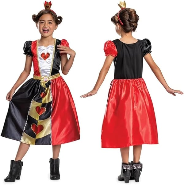 Disguise Queen of Hearts Smart kjole Barn Hunstik Film