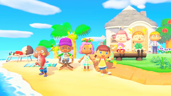 Nintendo Animal Crossing: New Horizons Vakio Saksa, Englanti Nintendo Switch