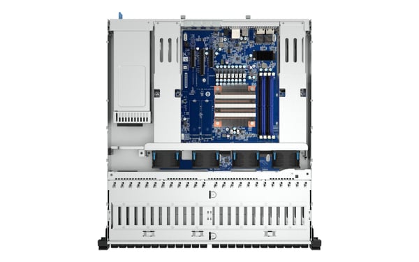 QNAP TS-H3077AFU-R7-64G NAS & lagringsserver Stativ (2U) AMD Ryzen™ 5 64 GB DDR5 0 TB QuTS hero Sort, Metallic
