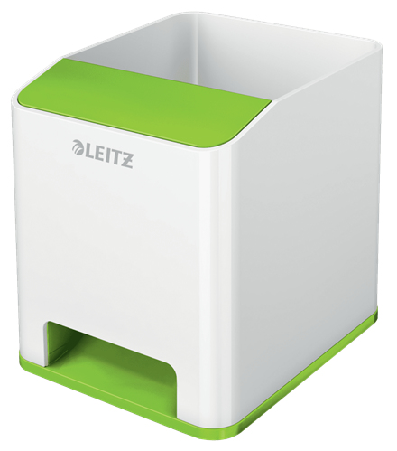 Leitz WOW Pennkopp med Ljudförstärkande Mobilhållare