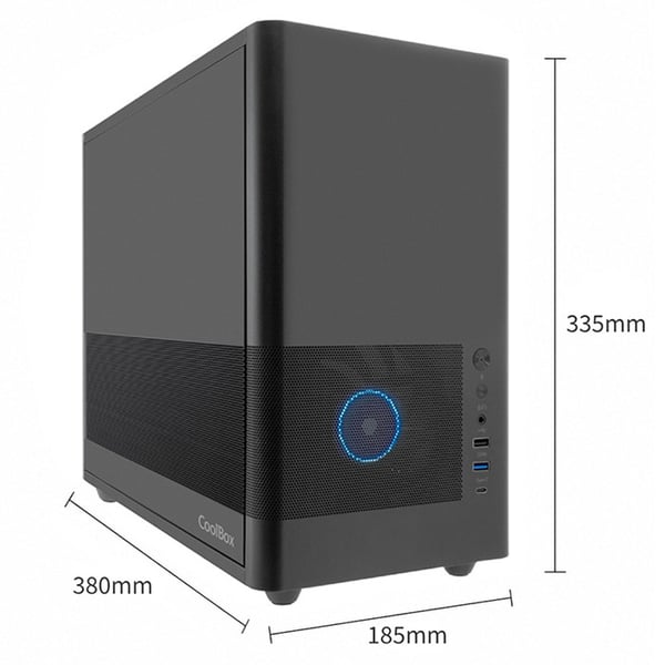 CoolBox COO-CHA-MP2-0 tietokonekotelo Midi Tower Musta