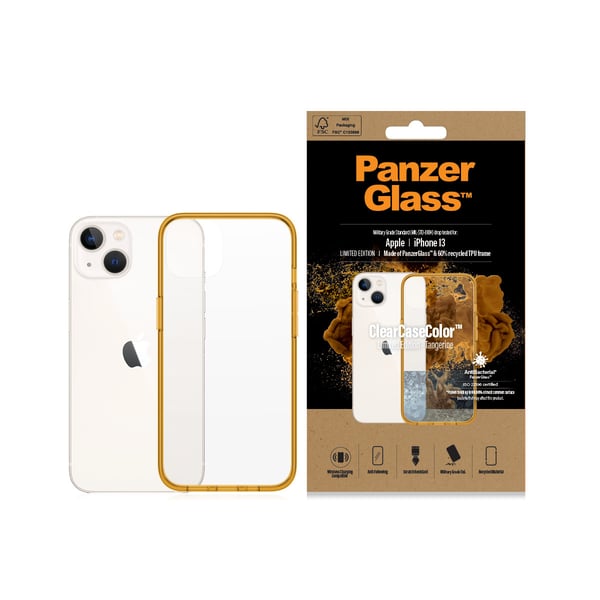 PanzerGlass ® ClearCaseColor™ iPhone 13 - Tangerine