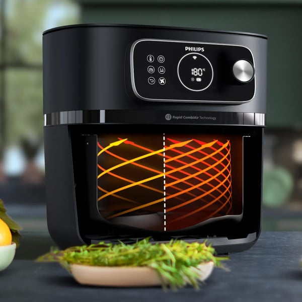 Philips 7000 series HD9876/20 frituregryde Enkelt 8,3 L Enkeltstående 2200 W Varmluftsteger Hvid