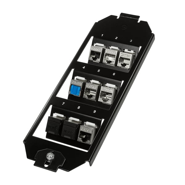 LogiLink NK4061 kontaktplade & kontakthætte Sort