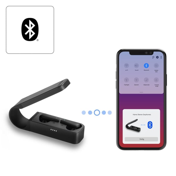 Hama Spirit Pocket Headset True Wireless Stereo (TWS) I ørerne Opkald/musik Bluetooth Sort