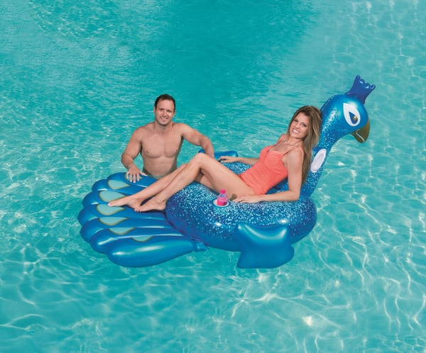Bestway 41101 pool- och badmadrass Blå Vinyl Sittbadleksak