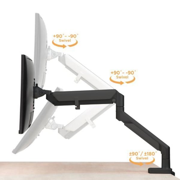 Techly ICA-LCD 3712 skærmbeslag og -stativer 81,3 cm (32") Skrivebord Grå