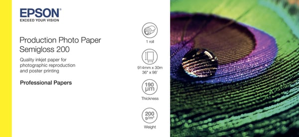 Epson Production Photo Paper Semigloss 200 36" x 30m