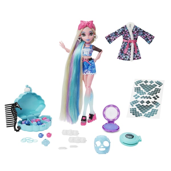 Monster High Lagoona Blue Spa Day-dukke og tilbehør