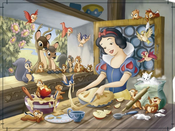 Nathan Puzzle Blancanieves de 60 piezas (27.5x19.2 cm) (Ravensburger 86554)