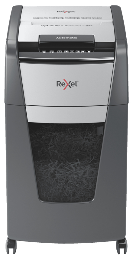 Rexel Optimum AutoFeed+ 225M Automatisk Dokumentförstörare Mikroskärning