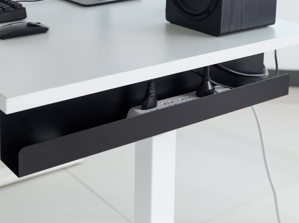 Equip 650863 kabelorganisator Skrivebord Kabelbakke Sort 1 stk