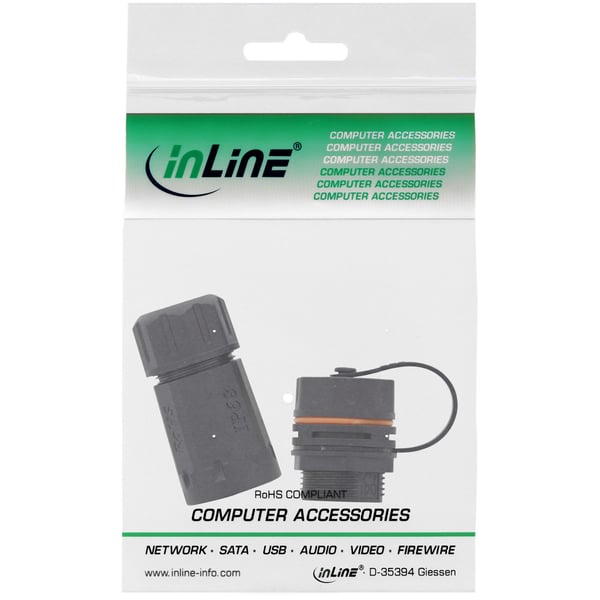 InLine 69990T kabel kønsskifter RJ45 female Sort