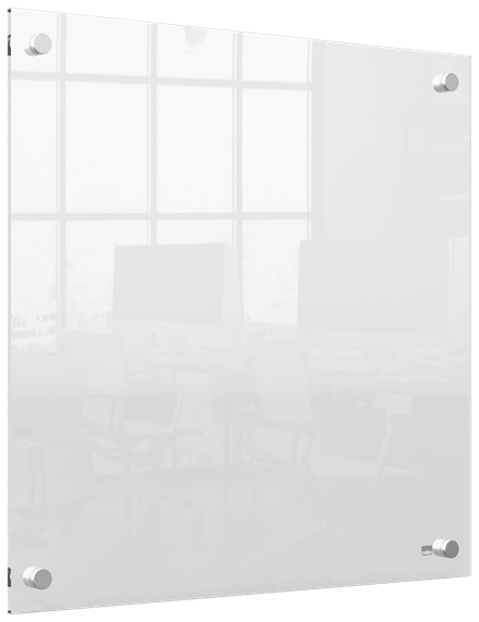 Nobo transparent akryl mini whiteboard vægmonteret 450x450mm