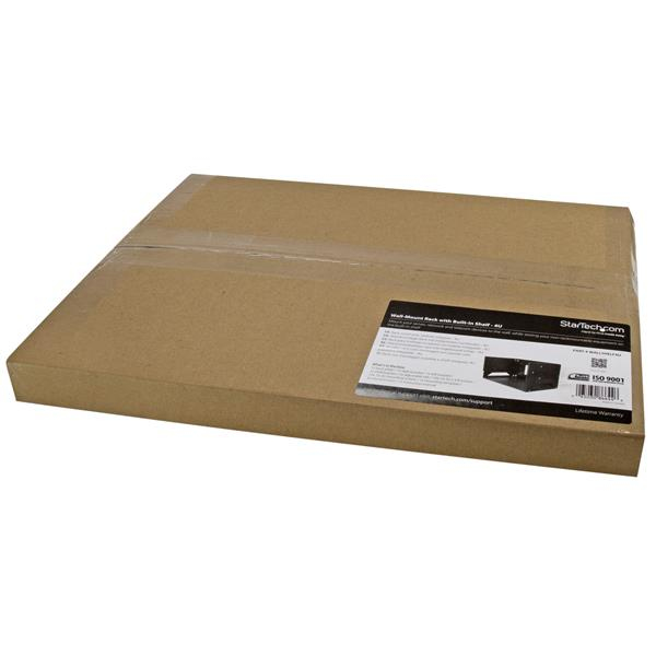 StarTech.com Vægmonteret serverrack med hylde - 4U - Justerbar fra 30,5 cm - 45,7 cm - Rack (vægmontering)