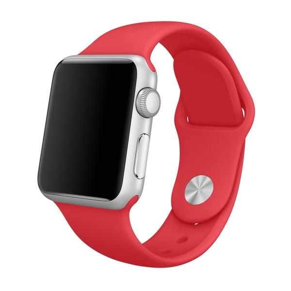 Apple MLD82ZM/A Smart bærbart (wearable) tilbehør Band Rød Fluoroelastomer