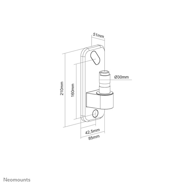 Neomounts AWL75-450WH tillbehör till bildskärmsfäste