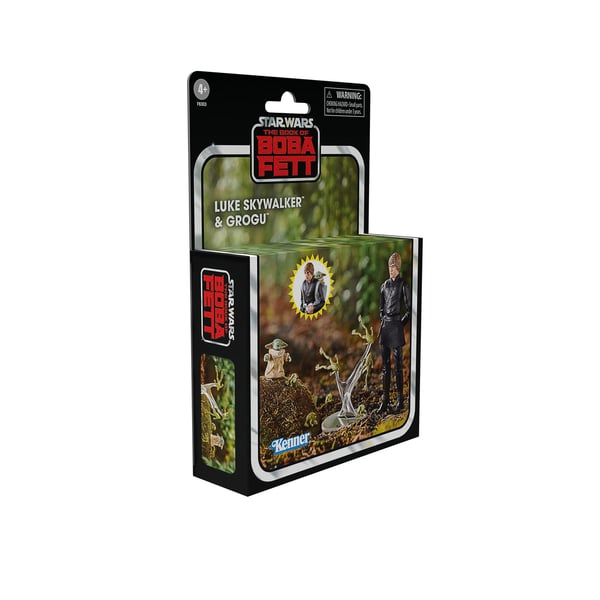 Star Wars The Book of Boba Fett Luke Skywalker & Grogu figurer 9,5 cm