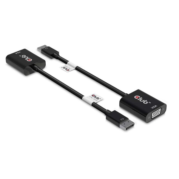CLUB3D CAC-2013 videokabel adapter 0,228 m Displayport VGA Sort