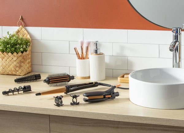 Rowenta Infinite Looks CF4231 Multistyler Lämmin Musta, Pronssi 1,8 m