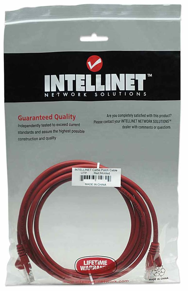 Intellinet 319843 verkkokaapeli Punainen 5 m Cat5e U/UTP (UTP)