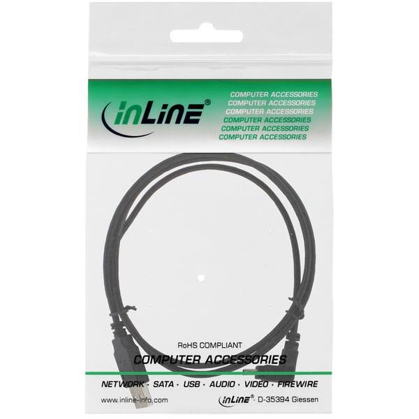 InLine 34203 USB-kabel USB 2.0 0,3 m USB A Mini-USB B Sort