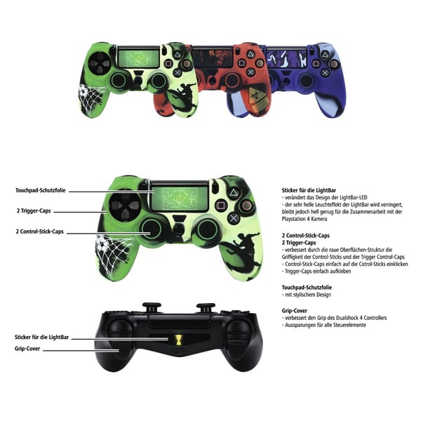 Hama 7in1-lisävarustepakkaus jalkapallolisävarustesarja PS4-ohjaimelle