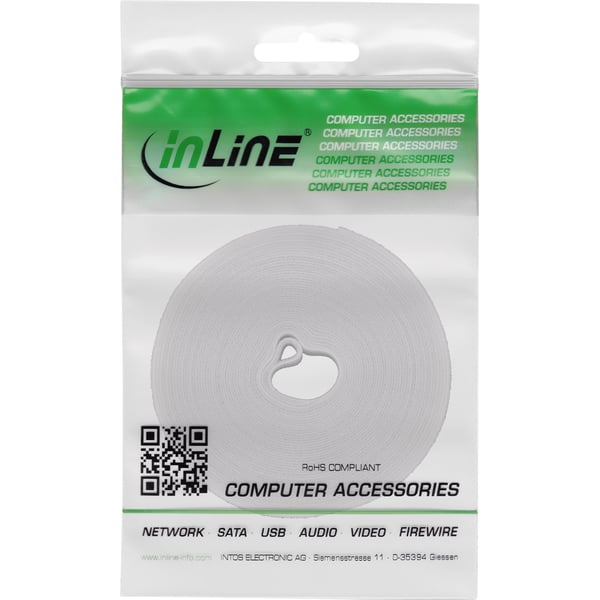 InLine 59934W buntband Filt Vit 1 styck