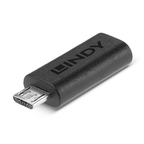 Lindy 41903 kabel kønsskifter USB Type C USB Type Micro-B Sort