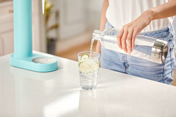 Philips ADD912/10 dricksflaskor Daglig användning 1000 ml Polyetentereftalat (PET), Rostfritt stål Rostfritt stål, Transparent