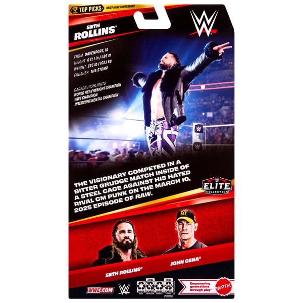 Mattel WWE Elite Collection Top Picks Seth Rollins Action Figure