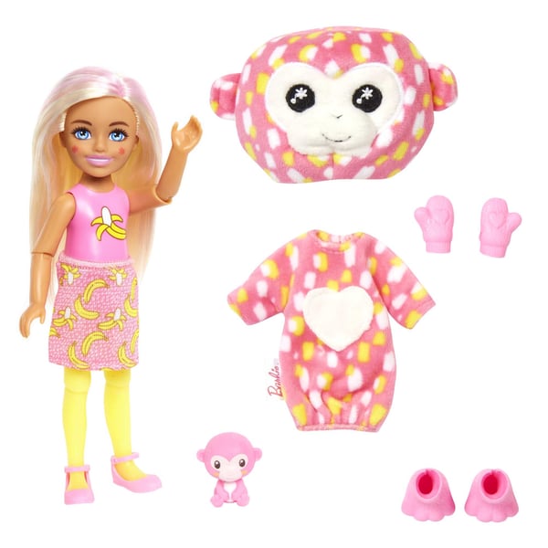 Barbie Cutie Reveal -docka i djungelserien